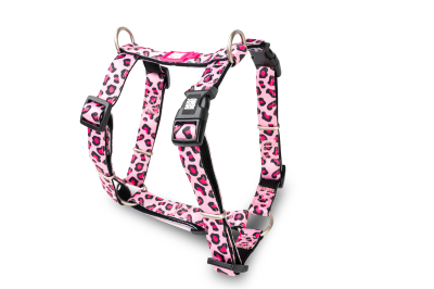 Амуніція - Max & Molly Urban Pets H-Harness Leopard Pink Шлея для собак рожевого кольору
