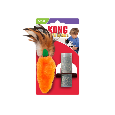 Іграшки - KONG Refillables Carrot Feather Іграшка для котів, морква з пір'ям
