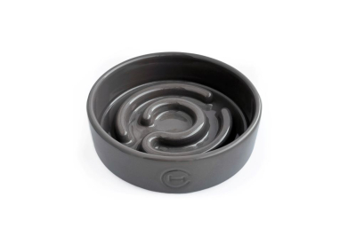 Миски - Harley and Cho Slow Feeder Graphite Керамічна миска для повільного годування