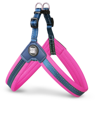 Амуніція - Max & Molly Urban Pets Q-Fit Harness Matrix Pink Шлея для собак з світловідбивними швами