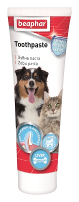 Шампуні та засоби для догляду - Beaphar Toothpaste Liver Зубна паста зі смаком печінки для собак і котів