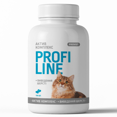 Вітаміни - ProVET PROFILINE для котів АКТИВ КОМПЛЕКС + виведення шерсті