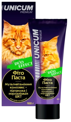Вітаміни - Unicum DUO - фітопаста Мультивітамін+ЖКТ для котів та кошенят