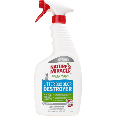 Догляд та гігієна - 8in1 Nature's Miracle Litter Box Odor Destroyer Знищувач плям і запахів туалету для котів