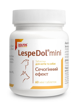Вітаміни - Dolfos LespeDol mini - сечогінний комплекс для котів та собак