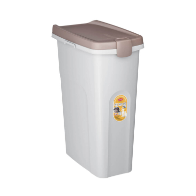 Миски - Stefanplast Контейнер для корму 40 л (15 кг), білий з бежевим