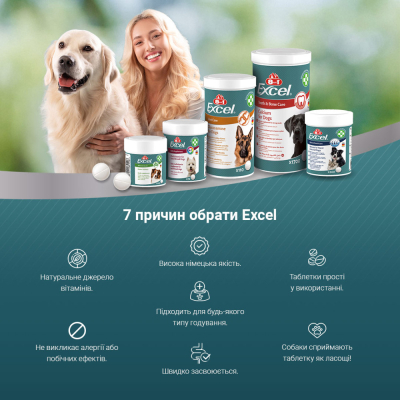 Купити 8in1 Excel Multi Vitamin Adult Мультивітамінний комплекс для дорослих собак