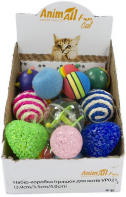 Іграшки - AnimAll Fun Cat Набір-коробка іграшок для котів, 30 шт