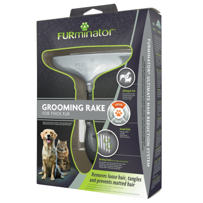 Догляд та гігієна - FURminator Grooming Rake Гребінь з обертовими зубцями для собак та котів