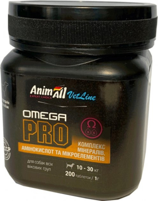 Вітаміни - AnimAll VetLine Omega PRO Вітаміни для собак середніх порід