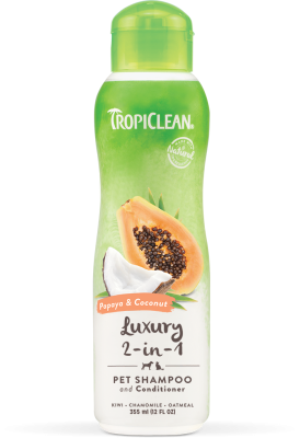 Шампуні та засоби для догляду - TropiClean Шампунь-кондиціонер "Папая та кокос" зволожуючий, для котів і собак
