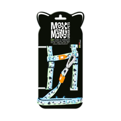 Дозвілля - Max & Molly Urban Pets Harness/Leash Set Black Sheep Набір шлеї та повідця для котів