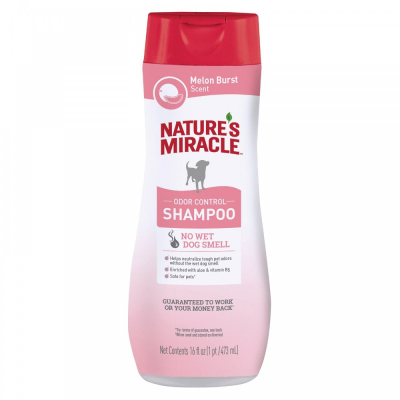 Шампуні та засоби для догляду - 8in1 Nature's Miracle Odor Control Melon Shampoo Освіжаючий шампунь для собак