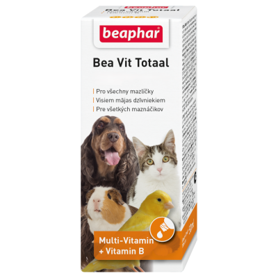 Вітаміни - Beaphar Bea Vit Total вітаміни для нормалізації обміну речовин у собак, котів, тхорів, птахів і гризунів