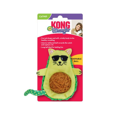 Іграшки - KONG Wrangler AvoCATo Іграшка для котів, з клубочком