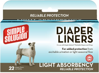 Догляд та гігієна - Simple Solution Disposable Diaper Liners - Flow LIGHT - вологопоглинаючі гігієнічні прокладки для собак
