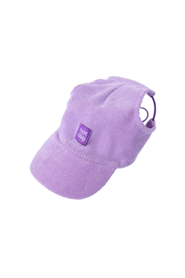 Прогулянки - Hat-Dog Кепка з вельвету для собак, лавандова