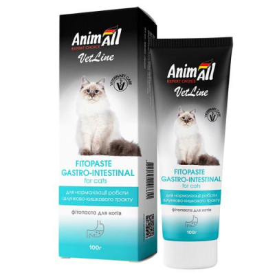 Вітаміни - AnimAll VetLine Gastrointestinal Фітопаста для нормалізації роботи шлунково-кишкового тракту у кішок