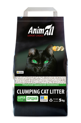 Наповнювач для туалету - AnimAll Бентонітовий наповнювач для котів, без запаху, середня фракція