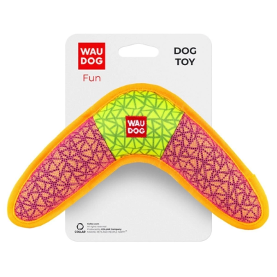 Іграшки - Collar Waudog Fun Іграшка для собак, "Бумеранг", рожевий