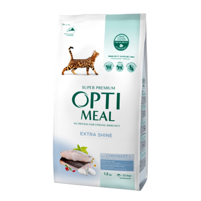 Сухий корм - Сухий корм Optimeal з високим вмістом тріски для дорослих котів