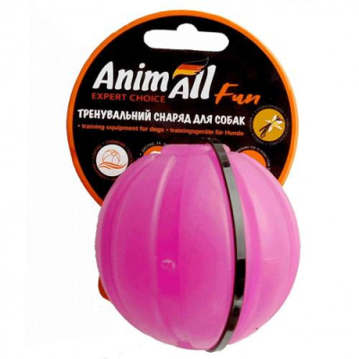 Іграшки - AnimAll Fun Іграшка для собак, тренувальний м'яч, фіолетовий