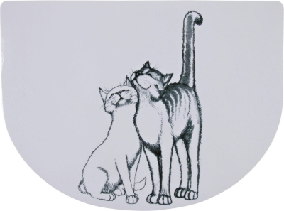 Миски - Trixie Pussy Cats Пластиковий килимок під миски для котів