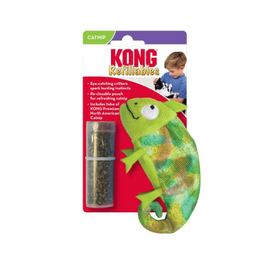 Іграшки - KONG Refillables Chameleon Іграшка для котів, Хамелеон