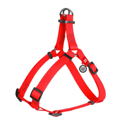 Амуніція - Collar WAUDOG Waterproof Шлея для собак водостійка c QR паспортом, металічна пряжка-фастекс, червона
