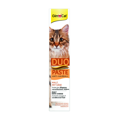 Купити GimCat Duo Paste Anti-hairball malt with cheese Паста для котів з чутливим травленням мальт та сир