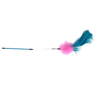 Іграшки - GimCat Wand with bells - іграшка для котів паличка з дзвіночками і пір'ям