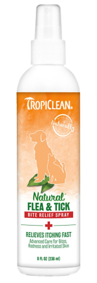 Засоби від паразитів - TropiClean Flea & Tick Спрей "Заспокійливий", проти подразнення від укусів бліх і кліщів для собак і котів