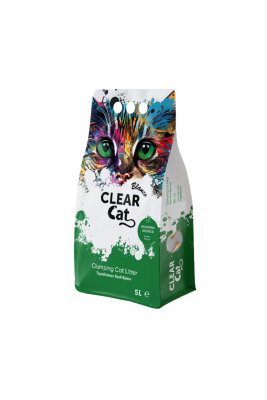 Наповнювач для туалету - ClearCat Blanco Алоє Вера, Комкуючий бентонітовий наповнювач для котячого туалету