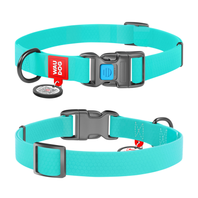 Амуніція - Collar WAUDOG Waterproof Нашийник для собак водостійкий з QR-паспортом, що світиться, пластикова пряжка-фастекс