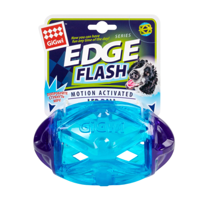 Купити Collar GiGwi Edge flash Іграшка для собак, Регбі м'яч, що світиться