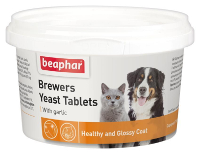 Вітаміни - Beaphar Brewers Yeast Tablets Пивні дріжджі з часником в формі таблеток для котів і собак