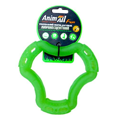 Іграшки - AnimAll Fun Іграшка кільце 6 сторін для собак, люмінесцентна