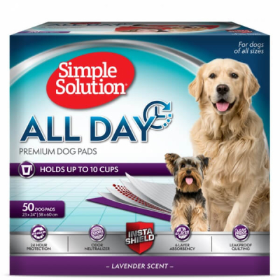 Догляд та гігієна - Simple Solution All Day Premium dog pads - гігієнічні пелюшки преміум для собак з ароматом лаванди