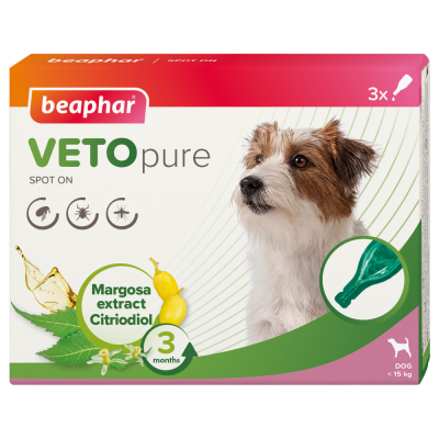 Засоби від паразитів - Beaphar Bio Spot On Veto pure Краплі від бліх, кліщів та комарів для собак малих порід