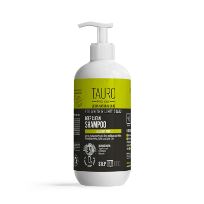 Шампуні та засоби для догляду - Tauro Pro Line Ultra Natural Care for White and Light Coats Шампунь для глибокого очищення шерсті та шкіри собак і котів білого, світлого забарвлення