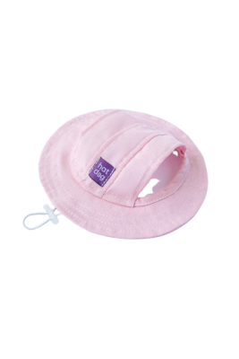 Прогулянки - Hat-Dog Панама з льону для собак, рожева