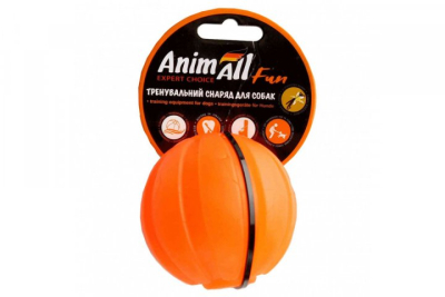 Іграшки - AnimAll Fun Іграшка для собак, тренувальний м'яч, помаранчевий
