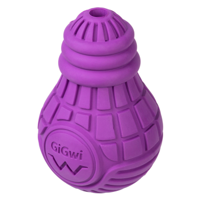 Іграшки - Collar GiGwi Bulb Rubber Іграшка для собак, Лампочка резинова, фіолетова