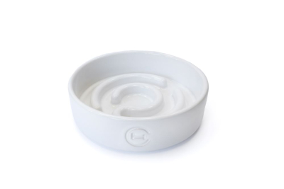Миски - Harley and Cho Slow Feeder White Керамічна миска для повільного годування