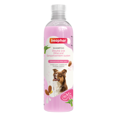 Шампуні та засоби для догляду - Beaphar Shampoo Almond oil & Aloe vera for Dogs Шампунь з мигдальною олією та Алое вера для довгошерстих собак