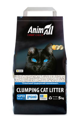 Наповнювач для туалету - AnimAll Бентонітовий наповнювач для котів, дрібна фракція