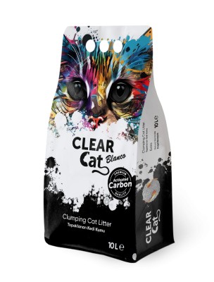 Купити ClearCat Blanco Активоване вугілля, Комкуючий бентонітовий наповнювач для котячого туалету