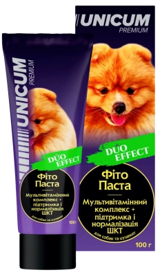 Вітаміни - Unicum DUO - фітопаста Мультивітамін+ЖКТ для собак та цуценят
