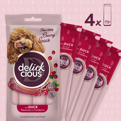 Купити Delickcious Кремові ласощі – з качкою та додаванням журавлини
