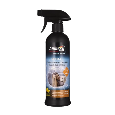 Туалети - AnimAll Cleane Home Спрей ліквідатор запахів та біологічних плям, кориця з апельсином
